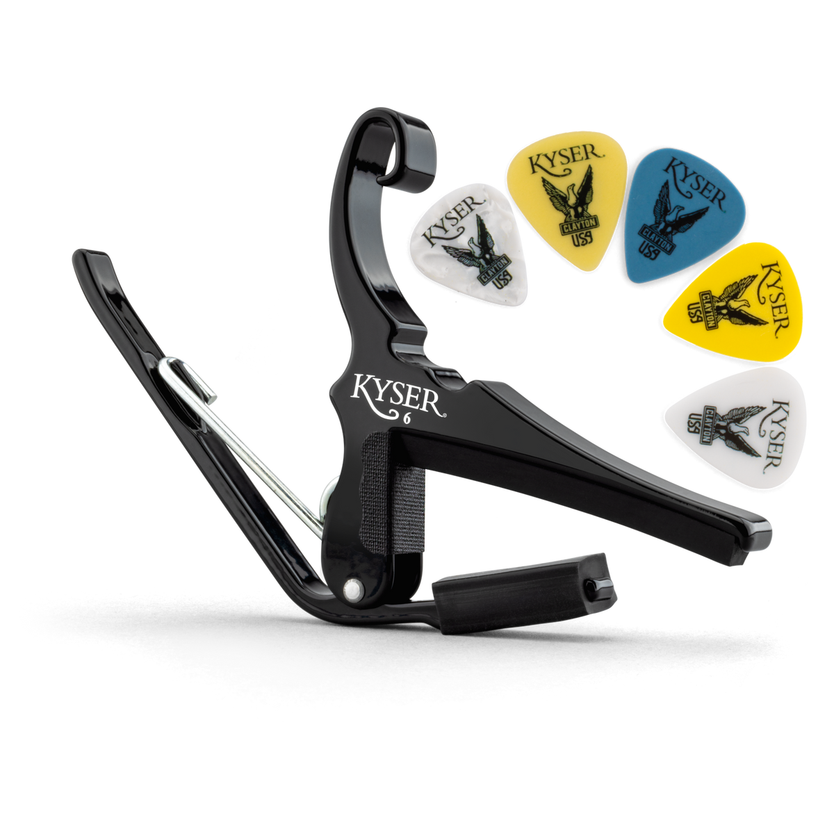 Kyser Capo + Clayton Picks: Pick up & Play Bundle