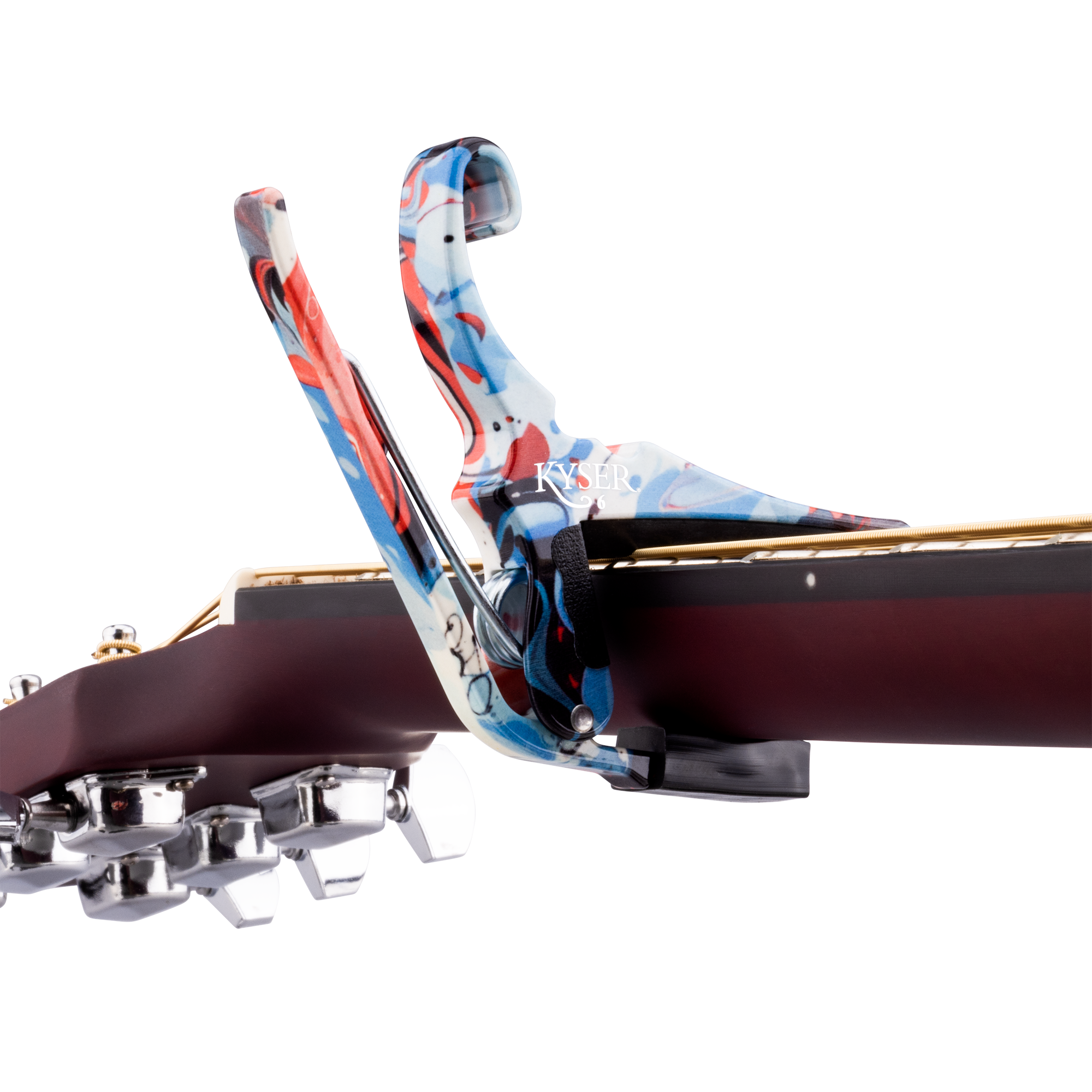 Kyser x Gopherwood Quick-Change Acoustic Guitar Capo Flag