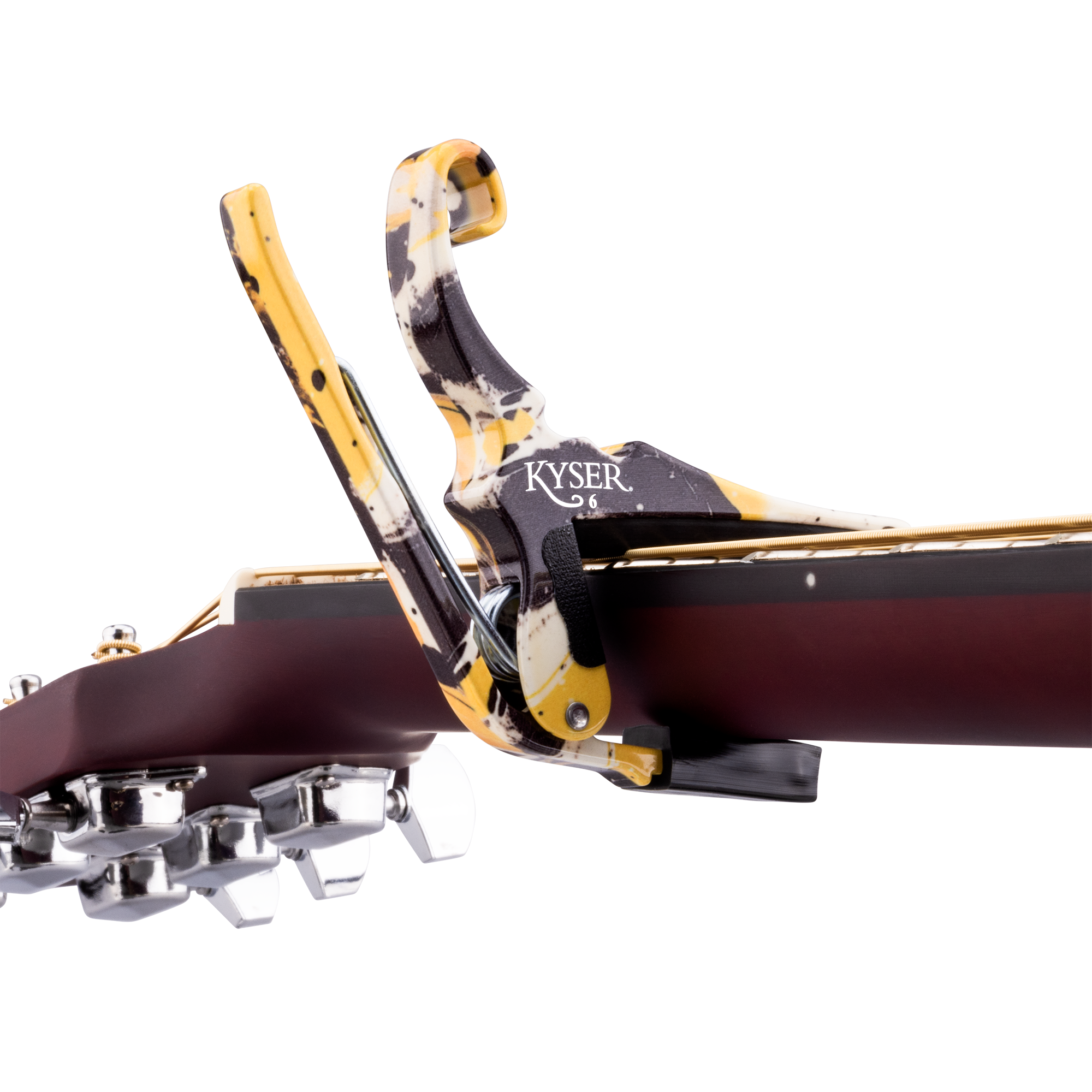 Kyser x Gopherwood Quick-Change Acoustic Guitar Capo Tiger