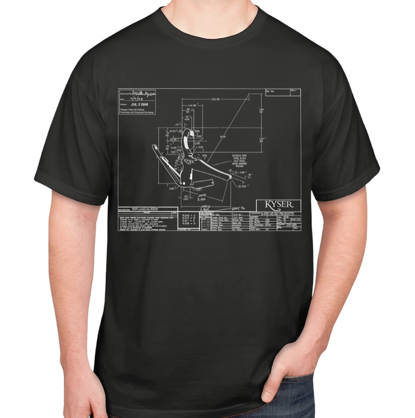 Black Schematic Tee