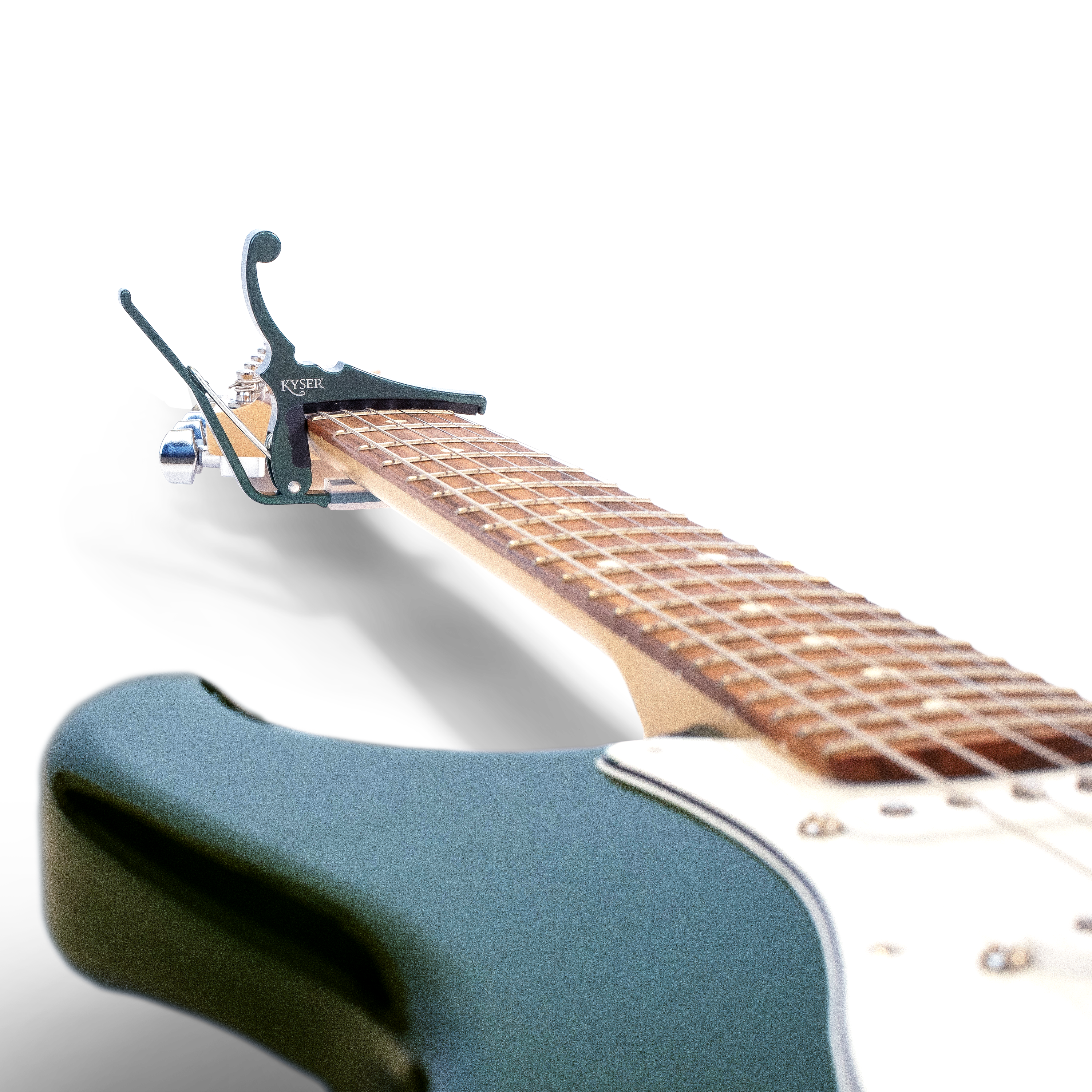 Fender® x Kyser® Quick-Change® Electric Guitar Capo, Sherwood Green
