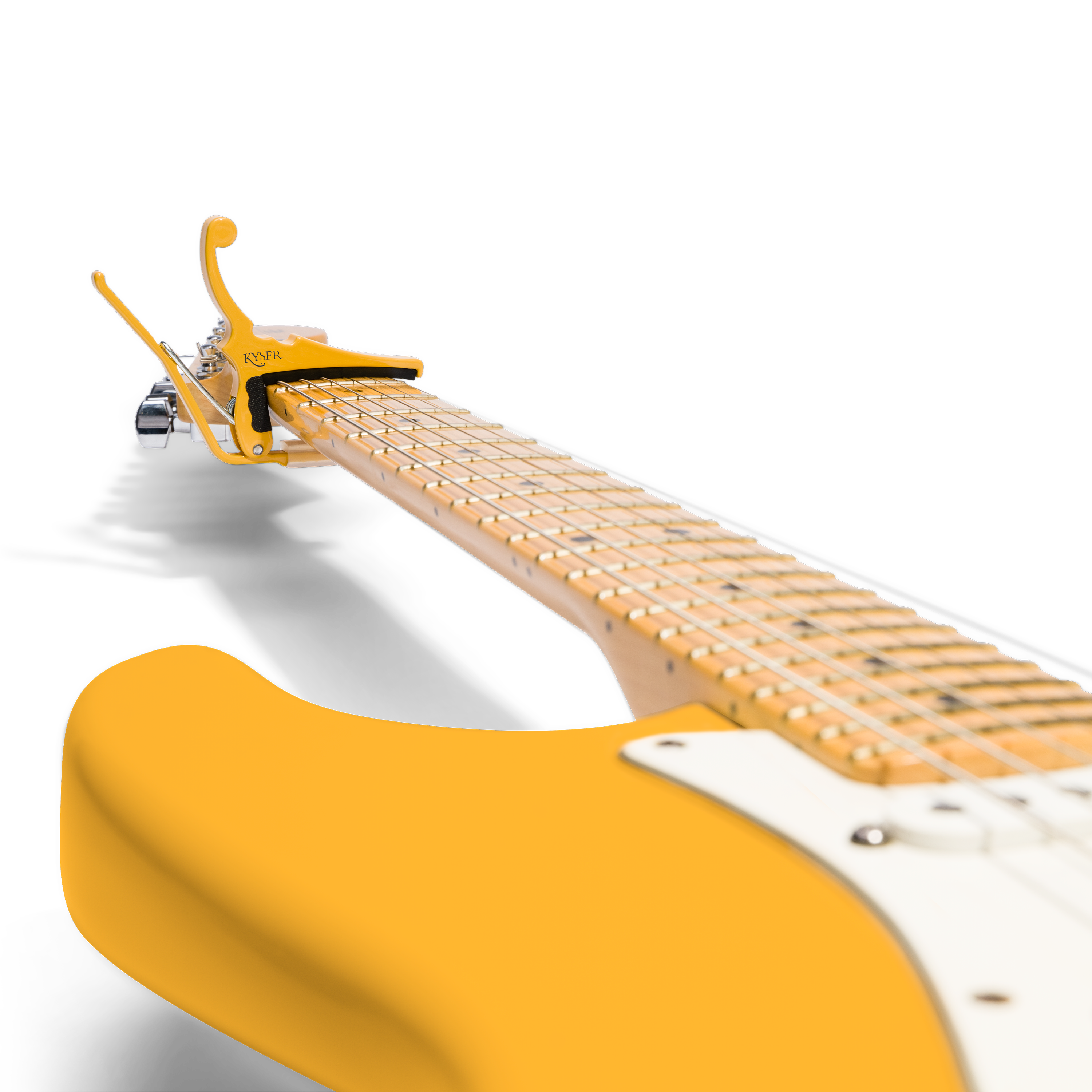 Fender® x Kyser® Quick-Change® Electric Guitar Capo, Butterscotch Blonde