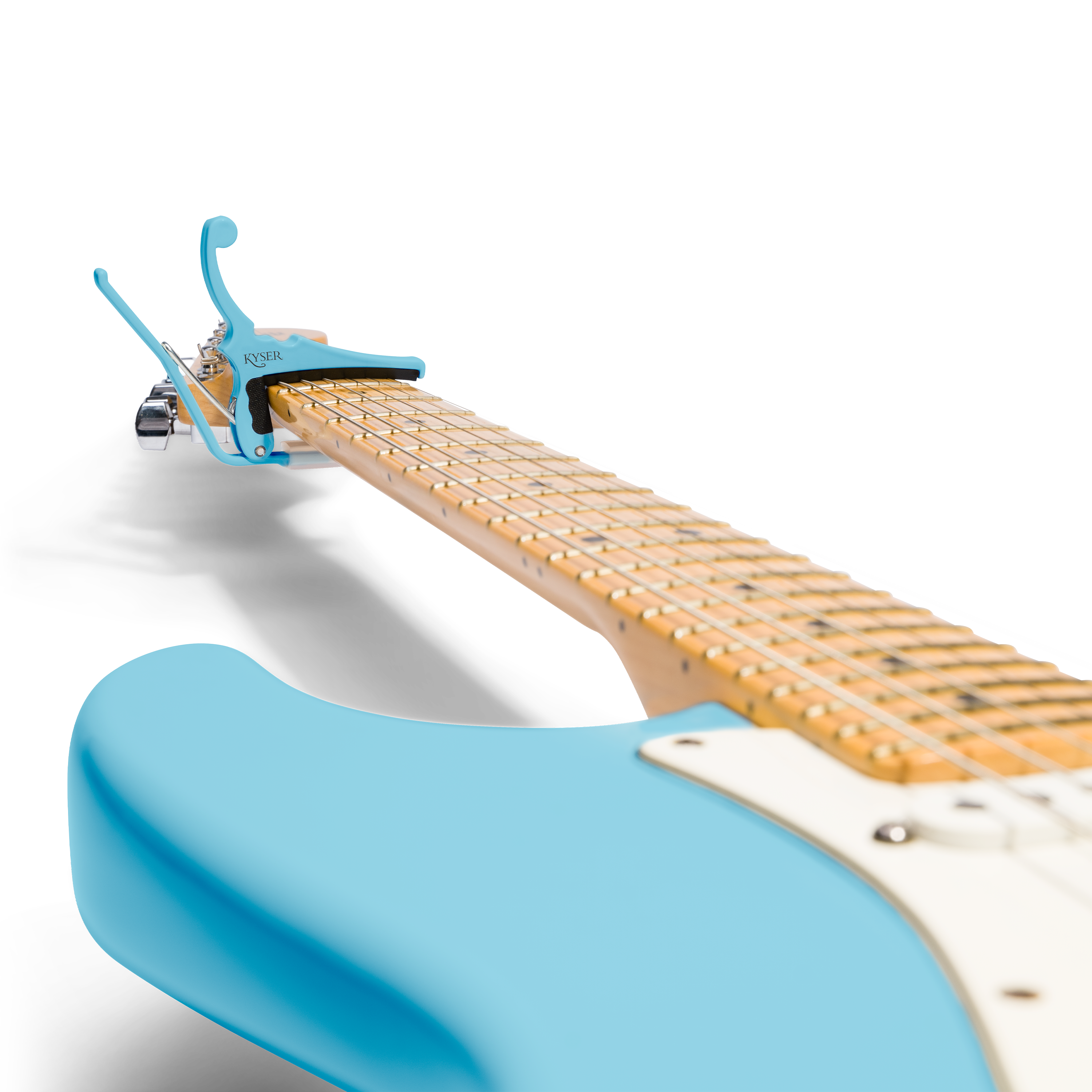 Fender® x Kyser® Quick-Change® Electric Guitar Capo, Daphne Blue