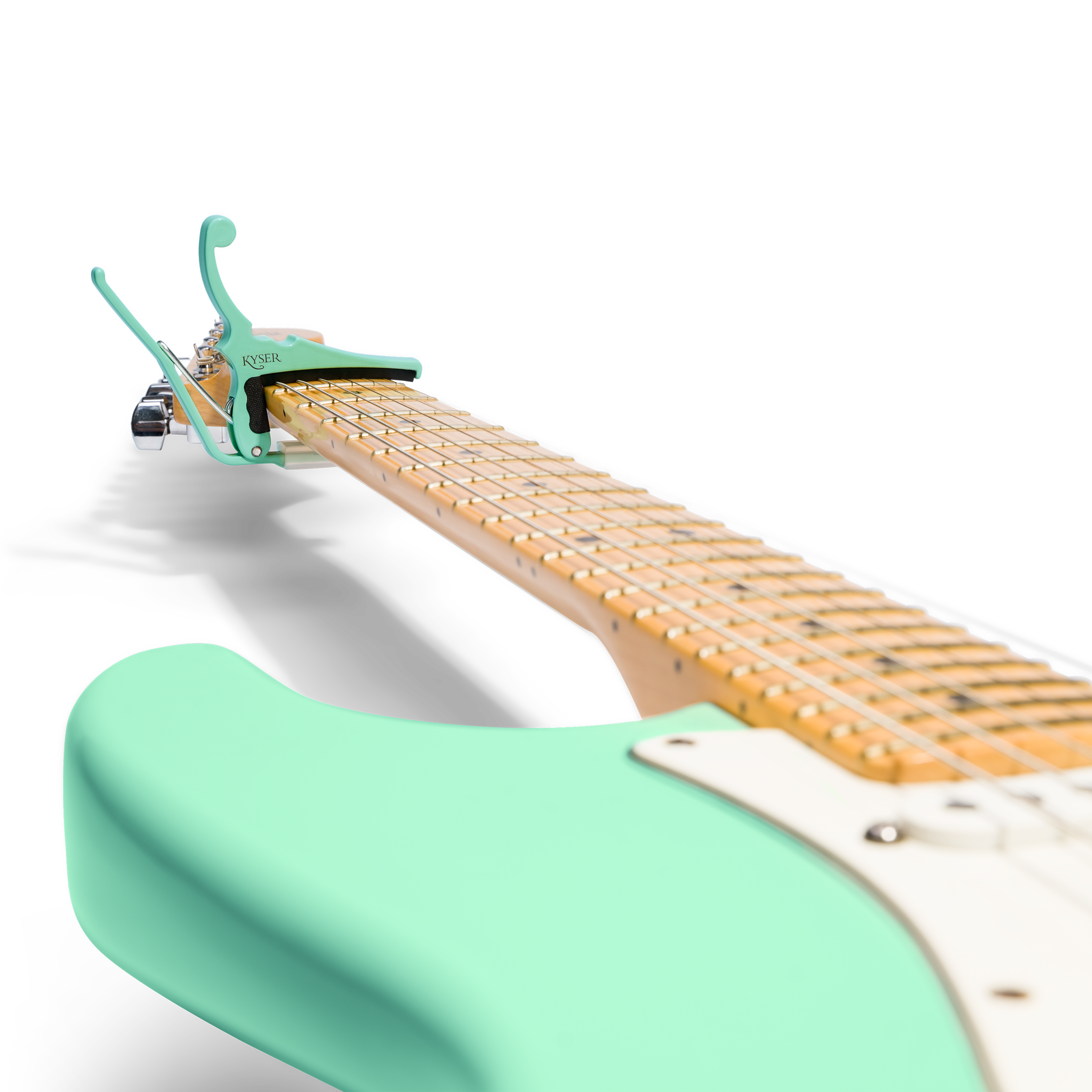 Fender® x Kyser® Quick-Change® Electric Guitar Capo, Surf Green