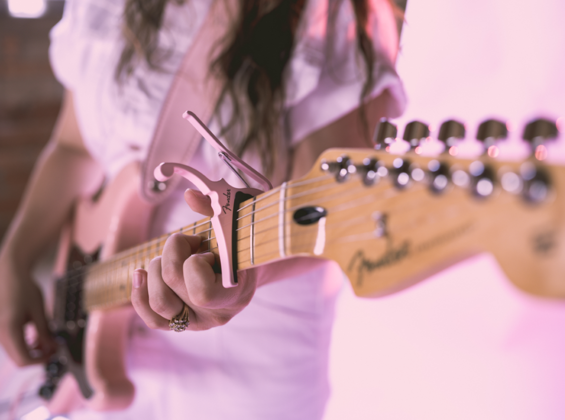 Fender® x Kyser® Add Shell Pink to Classic Color Capo Collection