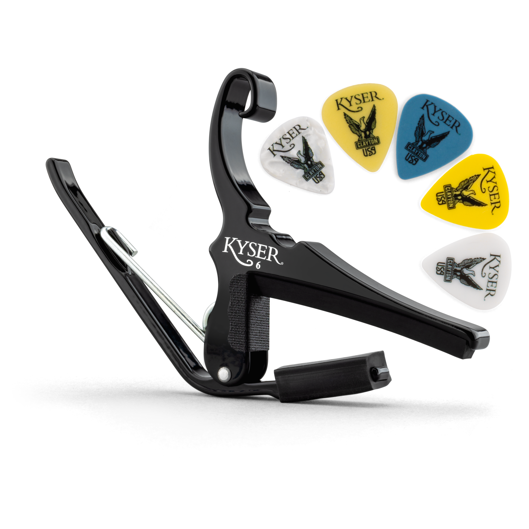 Kyser Capo + Clayton Picks: Pick up & Play Bundle