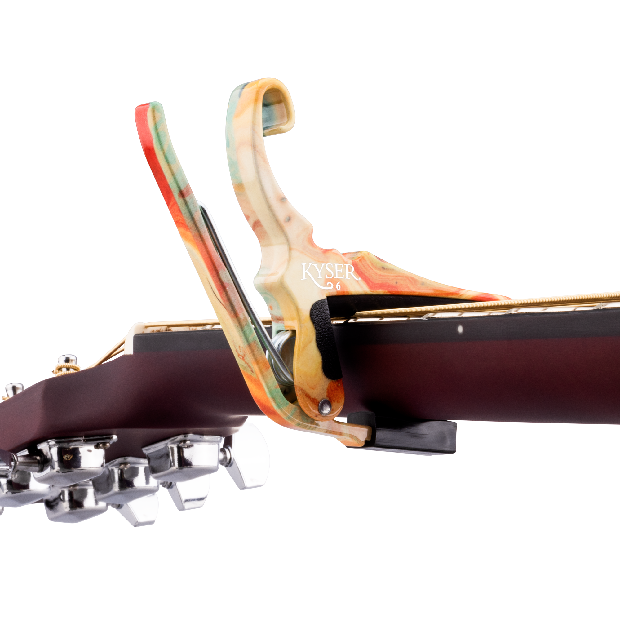 Kyser x Gopherwood Quick-Change Acoustic Guitar Capo Indigo Dyeing