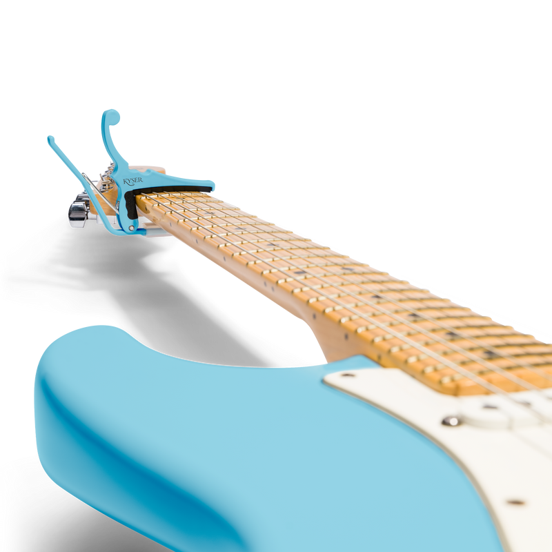 Fender® x Kyser® Quick-Change® Electric Guitar Capo, Daphne Blue